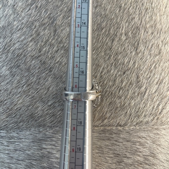 COCKTAIL  RING GOLD SILVER COLOR METALS  CRYSTALS - Picture 7 of 7